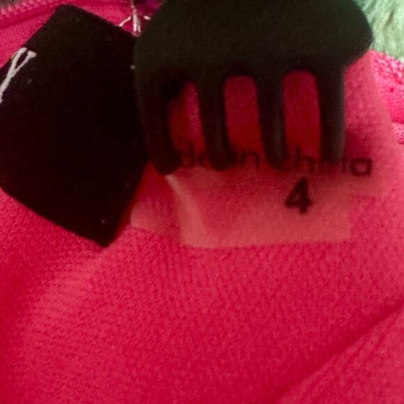 Ellen Tracy EUC Pink Beaded Fit & Flair with Pockets Size 4 - Picture 9 of 10